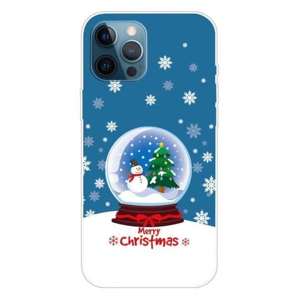 iPhone 15 Pro Fleksibelt Plast Bagside Jule cover - Merry Christmas - Snekugle