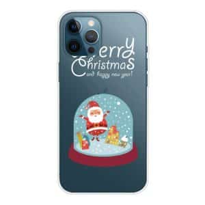 EIDERWOOD iPhone 16 Pro Max Fleksibelt Plast Bagside Julecover - Merry Christmas - Snekugle m. Julemand