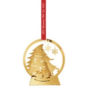 Georg Jensen CC 2025 Snekugle Julepynt, 18K guldbelægning