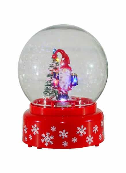 Condor Snekugle med julemand og sne 13x18 cm